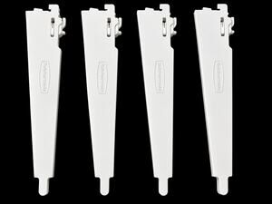 Rubbermaid 12.5” Shelf Bracket Double Slot Hang Configuration Closet Lot of 4